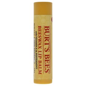 Beeswax Lip Balm With Vitamin E Peppermint by Burts Bees for Unisex - 0.15 oz Lip Balm