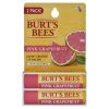 Pink Grapefruit Moisturizing Lip Balm Twin Pack by Burts Bees for Unisex - 2 x 0.15 oz Lip Balm