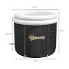 Outsunny Ice Bath Tub, 79 Gallon Outdoor Portable Cold Plunge Tub with Thermo Lid, Cover and Carry Bag for Athletes Recovery and Cold Water Therapy
