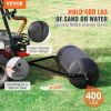 VEVOR Tow Behind Lawn Roller, 400lbs Sand/Water Filled Yard Roller, LLDPE Drum and Steel Frame Sod Roller with Easy-turn Plug