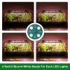 2Pcs 40 Cells Seed Starter Tray Plant Grow Light with 4 Adjustable Brightness Automatic Timing Setting Humidity Dome Plant Germination Garden(No shipm