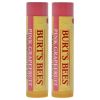 Pink Grapefruit Moisturizing Lip Balm Twin Pack by Burts Bees for Unisex - 2 x 0.15 oz Lip Balm