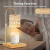 Candle Warmer Lamp, Glass Electric Wax Melter Lamp with Timer & Dimmer