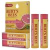 Pink Grapefruit Moisturizing Lip Balm Twin Pack by Burts Bees for Unisex - 2 x 0.15 oz Lip Balm