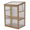 30 x 22 x 43 Inch Garden Portable Wooden Greenhouse